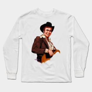 Hoyt Axton - An illustration by Paul Cemmick Long Sleeve T-Shirt